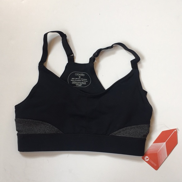 oiselle Other - NWT Oiselle black and gray sports bra size 02